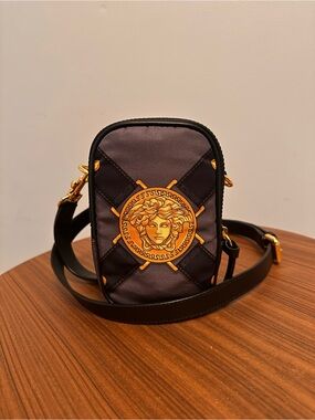 ‼️OPEN TO OFFERS ‼️ 
Versace Black and Gold Medusa Crossbody Bag